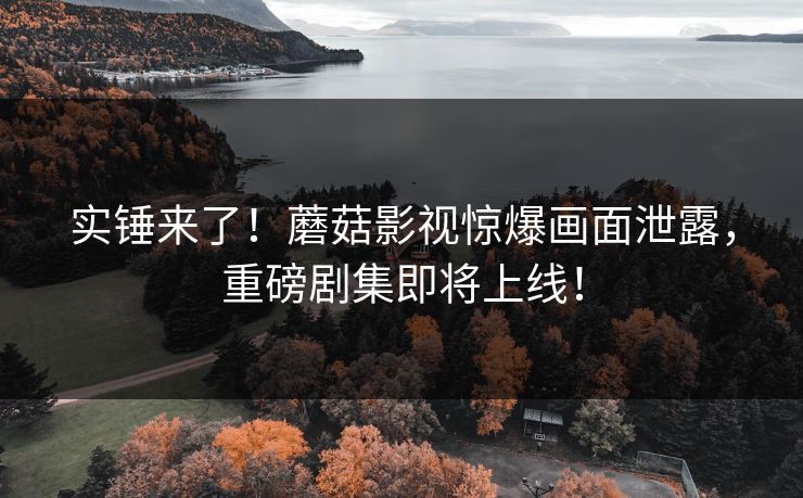 实锤来了！蘑菇影视惊爆画面泄露，重磅剧集即将上线！
